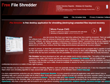 Tablet Screenshot of fileshredder.org