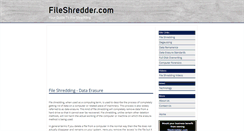 Desktop Screenshot of fileshredder.com