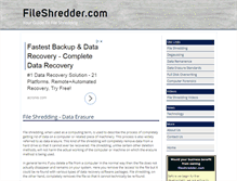 Tablet Screenshot of fileshredder.com